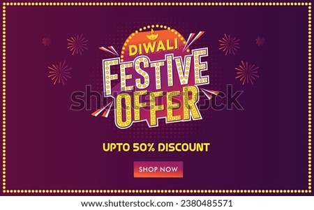 Diwali Festive Offer. Sale Advertisement  Template. Deepawali  offers Retail Marketing Promotional Template. Logo Unit. Mnemonic Design