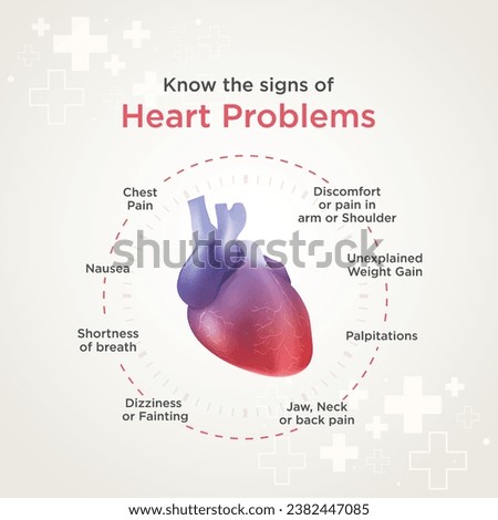 Heart Problems. Illustration Template Vector Desin. Healthcare and Medical Templates