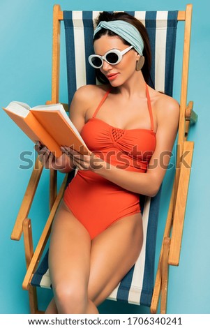 Similar – Image, Stock Photo Deckchairs in the high mountains