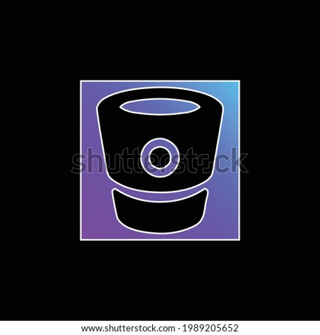 Bitbucket Logo blue gradient vector icon