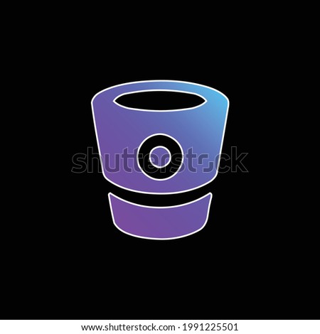 Bitbucket Logo blue gradient vector icon