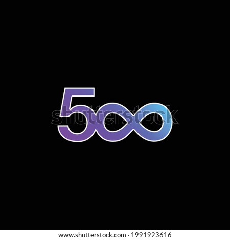 500px Logo blue gradient vector icon