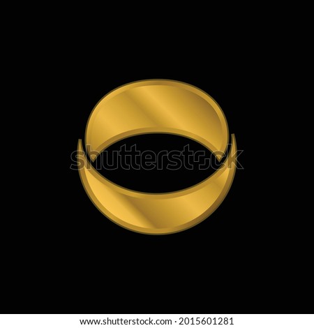 Ashley Madison Social Logo gold plated metalic icon or logo vector
