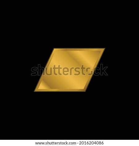 Bandcamp Logo gold plated metalic icon or logo vector