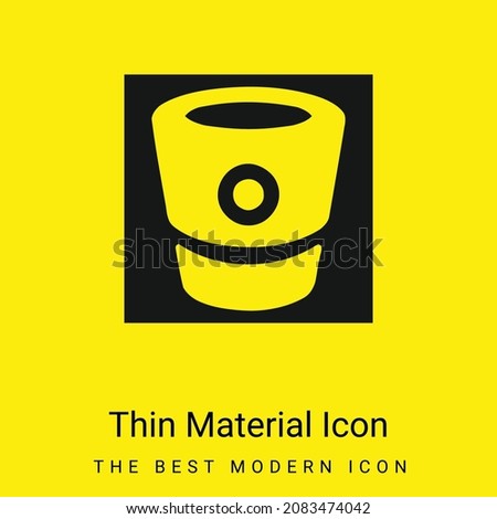 Bitbucket Logo minimal bright yellow material icon