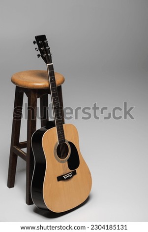 Similar – Image, Stock Photo Guitars in stand in side light