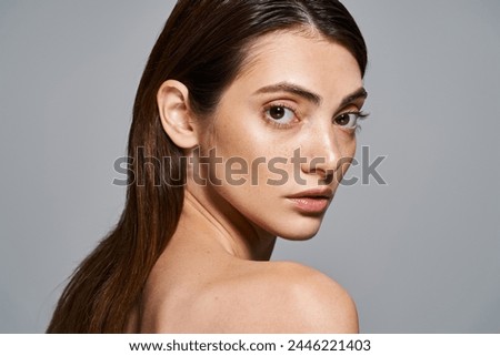 Similar – Image, Stock Photo elegant young Woman on Bridge