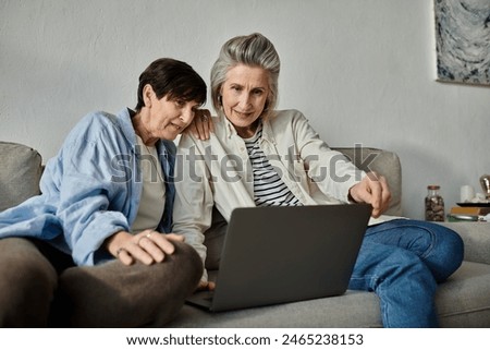 Similar – Image, Stock Photo Lesbian Couple In The Intimate Moment