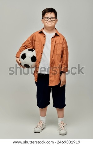 Similar – Image, Stock Photo Young boy cooling down summer outdoor shower