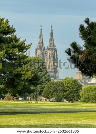 Similar – Image, Stock Photo Cologne cathedral and hohenzollern bridge Silhouette