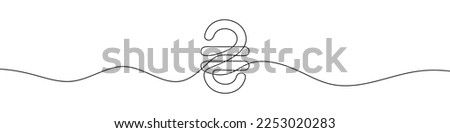 Continuous line drawing of hryvnia currency symbol. Line art of the Ukrainian hryvnia currency symbol. Vector illustration.