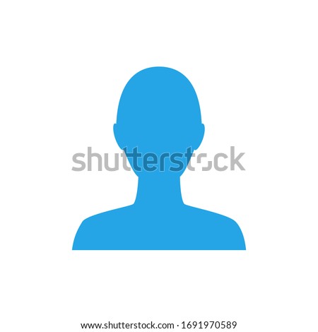 Anonymous gender neutral face avatar. Incognito head silhouette