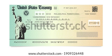 Sample of the fake US Stimulus Check