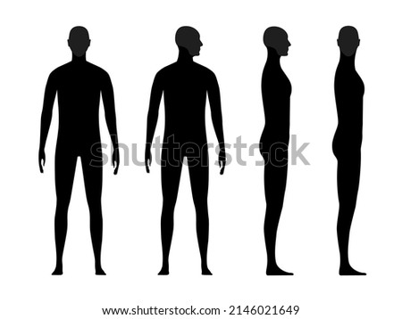 Similar – Image, Stock Photo Human silhouettes in front of a geometric facade reflected in a glass pane | Order in chaos