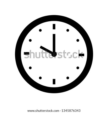 ten o'clock icon outline vector