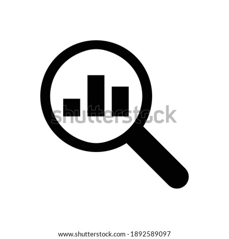 search graph business icon vector