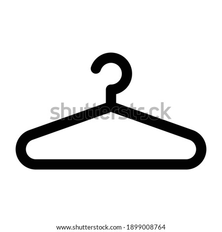 clothes hanger fashion icon vector