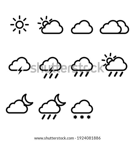 weather symbol sign icon vector