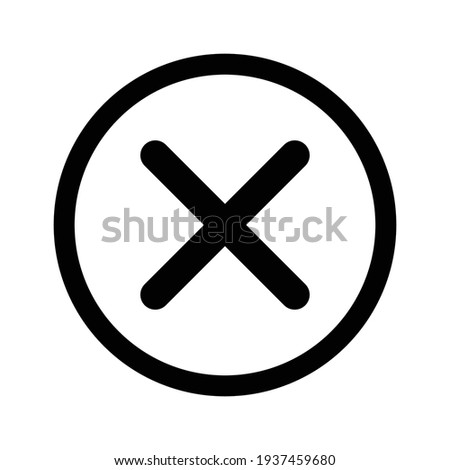 close or delete computer icon vector