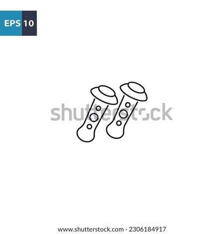 Vr move controller outline icon Vector illustration