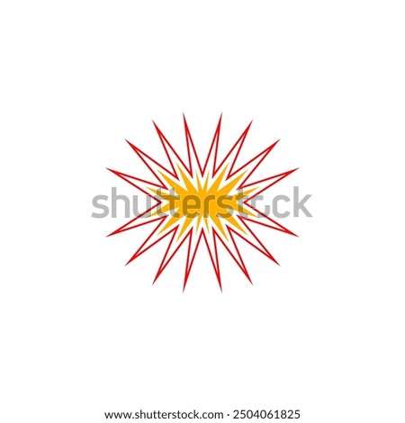 explosion logo blast bang vector icon design