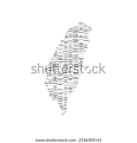 taiwan country map tech border vector icon illustration design