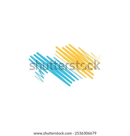 kazakhstan country map stylized line border vector icon illustration design