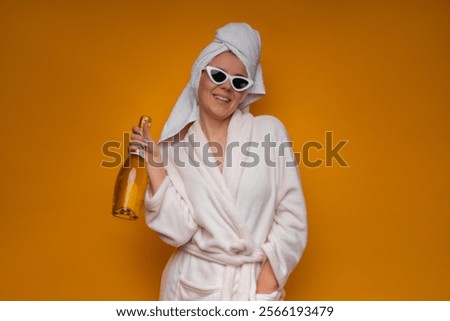 Similar – Image, Stock Photo Woman in turban drinking coffee