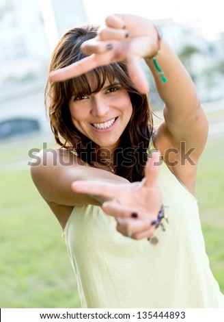 Similar – Image, Stock Photo picture of latinamerican girl smiling