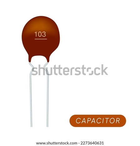 Chip capacitor icon. Isometric of chip capacitor vector icon for web design isolated on white background.