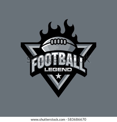 American football logo design 