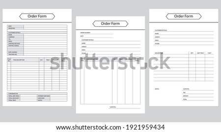 Order form, Planner pages  bullet journal