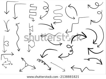 Set of vector hand drawning arrows.directions signs or symbols,arrow,firework,bow,tail, heart, set,line ,love,speech bubble,pointer,Vector hand drawning arrows and direction concept.