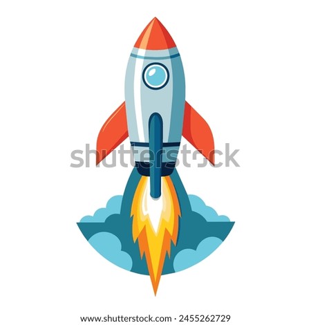 The Flying Rocket Space Logo