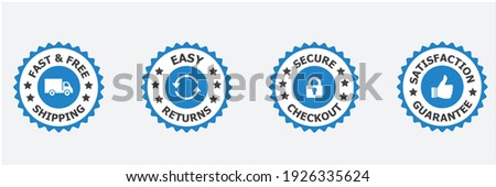 Free Shipping ,Trust Badges, easy return, easy returns, secure checkout, satisfaction guarantee
