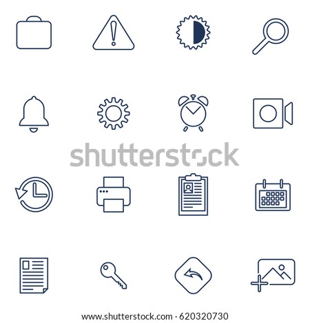 Different icons for mobile apps, sites, programs. IT icons