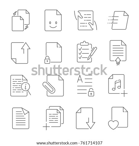 Simple Set of Document Flow Management Vector Line Icons. 
Contains such Icons as Bureaucracy, Batch Processing, Accept, Decline Document and more.
Editable Stroke.