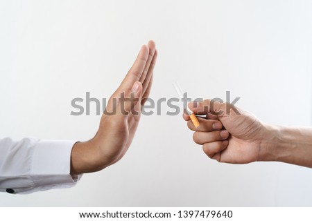 Similar – Image, Stock Photo non-smokers Non-smoker