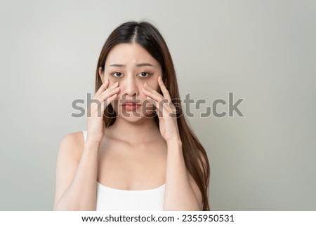 Similar – Image, Stock Photo woman under a black tulle