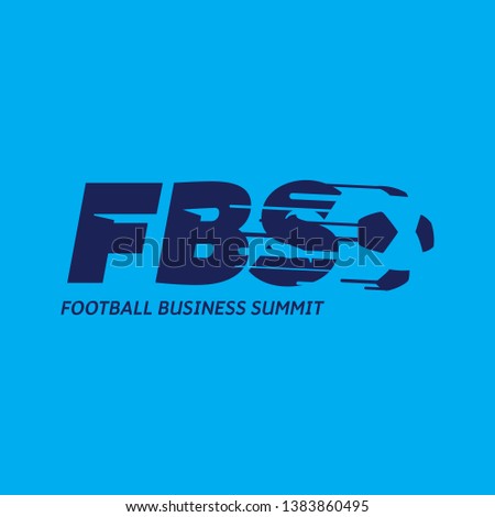 FBS logo. Football business summit. soccer