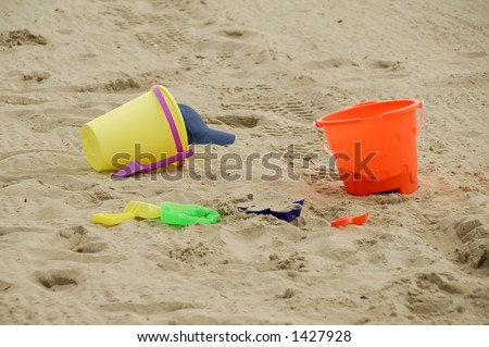 Photo of Pails and Shovels in the Sand