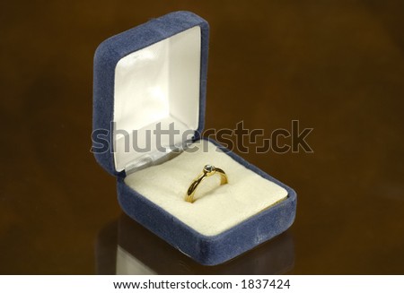 Photo of a Engagement Ring in a Jewelry Box