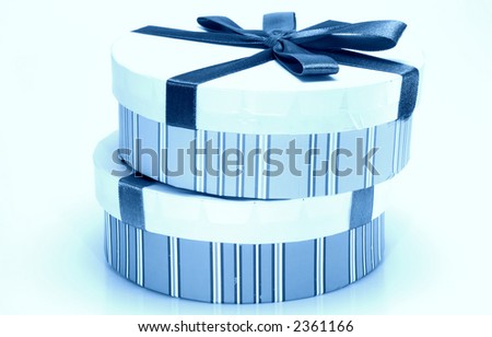 Photo of a Blue / Cyan Gift Boxes - Everyday Object