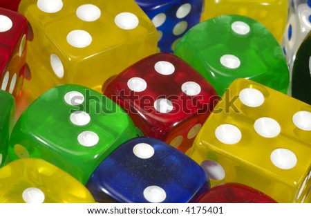 Photo of Various Color Dice - Dice Background