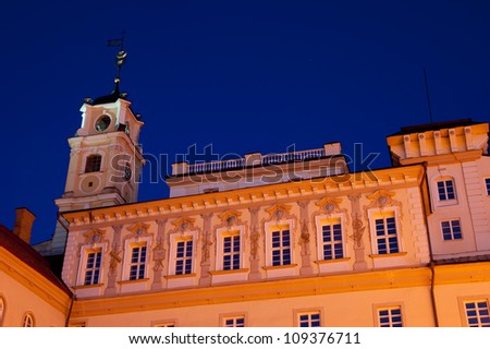 Vilnius University at night. Vilnius University is the oldest university in the Baltic states and one of the oldest in Eastern Europe. The university was founded in 1579.