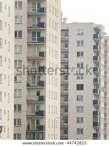 Newly built block of flats