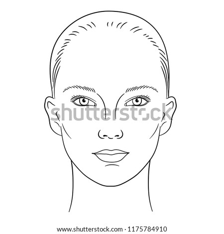 Female Face Drawing Outline | Free download on ClipArtMag