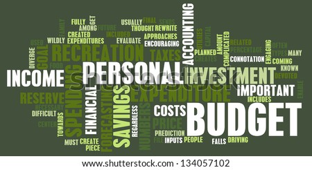 Personal Budget and Spending Finances as Concept