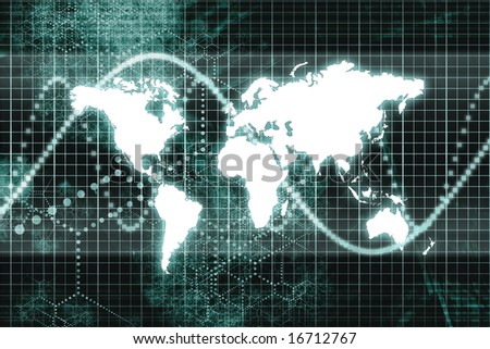 Blue Worldwide Business Communications Performance Abstract Background