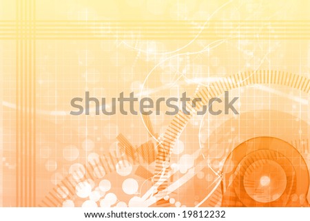 Orange Fun Template Abstract Billboard Background With Copyspace